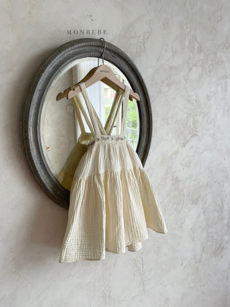 MONBEBE - Korean Children Fashion - #Kfashion4kids - Embroidery Suspender Long Skirt - 10