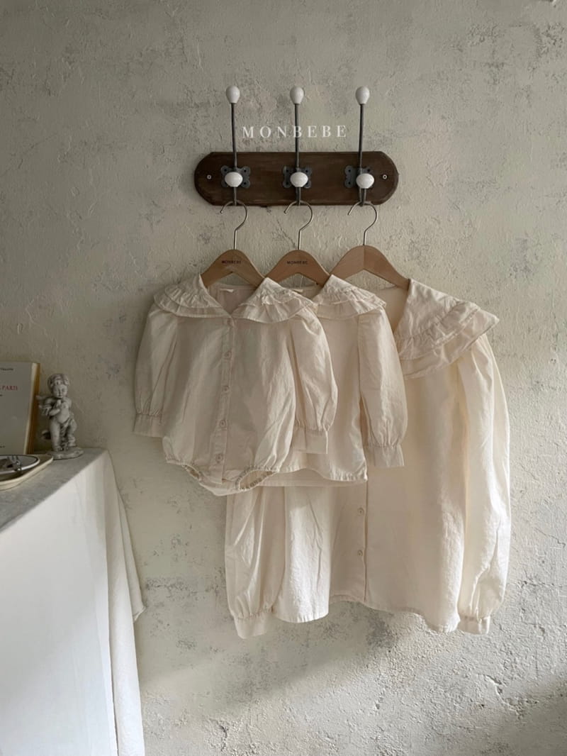 MONBEBE - Korean Children Fashion - #Kfashion4kids - Adult Double Collar Blouse - 3