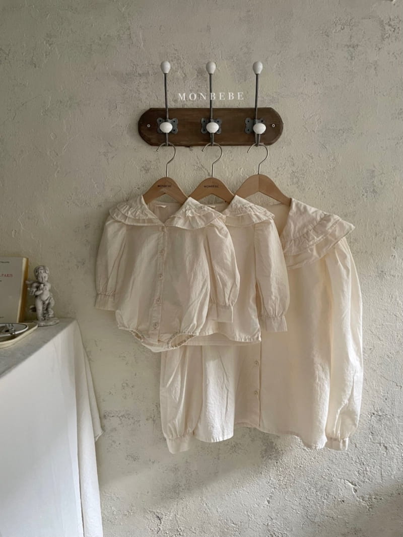 MONBEBE - Korean Children Fashion - #Kfashion4kids - Double Collar Blouse - 3