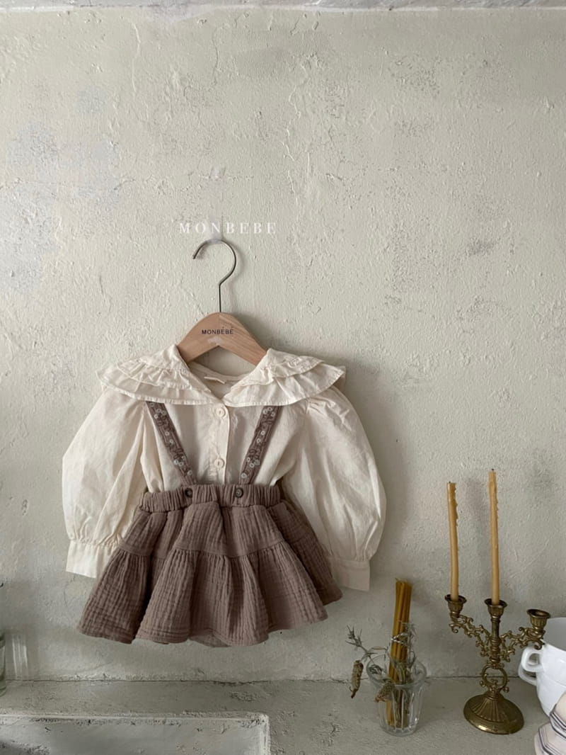 MONBEBE - Korean Children Fashion - #Kfashion4kids - Double Collar Blouse - 4
