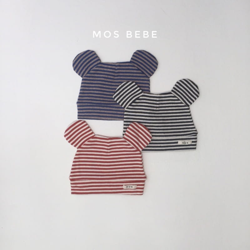 MOS BEBE - Korean Children Fashion - #Kfashion4kids - Mickey Stripe Beanie