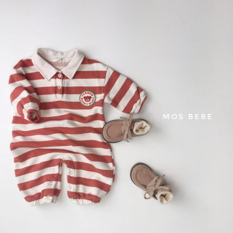 MOS BEBE - Korean Children Fashion - #Kfashion4kids - Urban Collar Bodysuit - 4