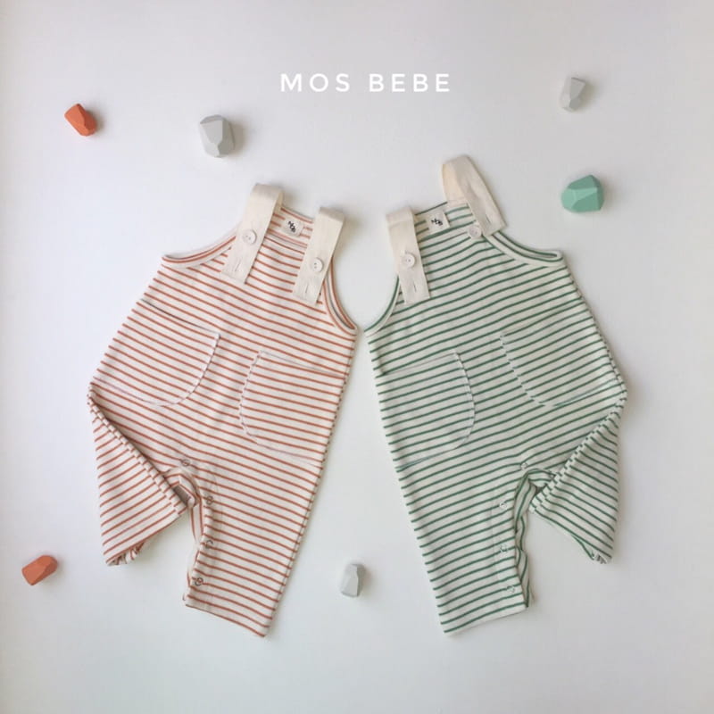 MOS BEBE - Korean Children Fashion - #Kfashion4kids - Jerry Suspender Bodysuit - 2