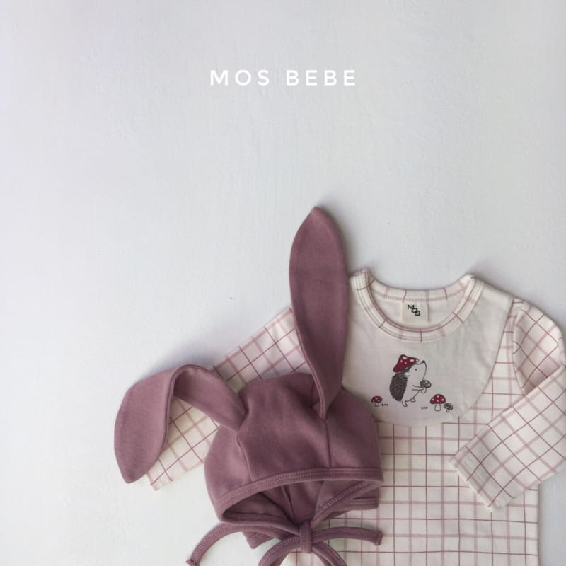 MOS BEBE - Korean Children Fashion - #Kfashion4kids - Hedgehog Bib Bodysuit - 7