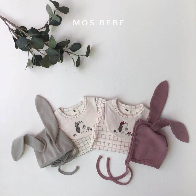 MOS BEBE - Korean Children Fashion - #Kfashion4kids - Hedgehog Bib Bodysuit - 9