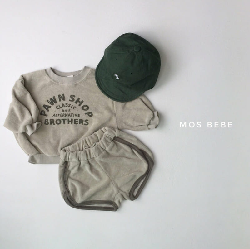 MOS BEBE - Korean Children Fashion - #Kfashion4kids - Terry Towel Top Bottom Set