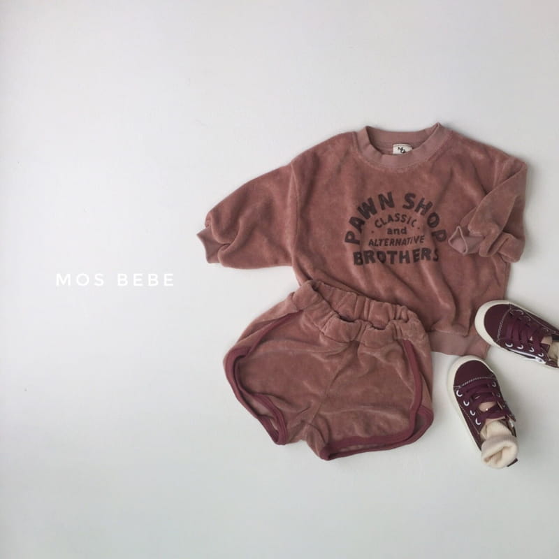 MOS BEBE - Korean Children Fashion - #Kfashion4kids - Terry Towel Top Bottom Set - 4