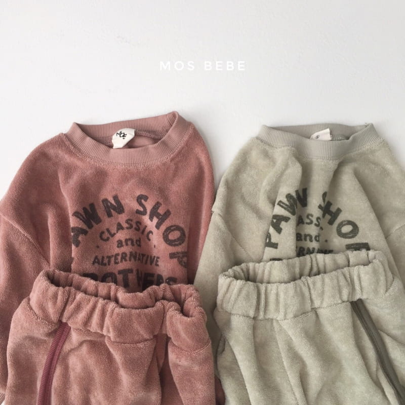 MOS BEBE - Korean Children Fashion - #Kfashion4kids - Terry Towel Top Bottom Set - 8