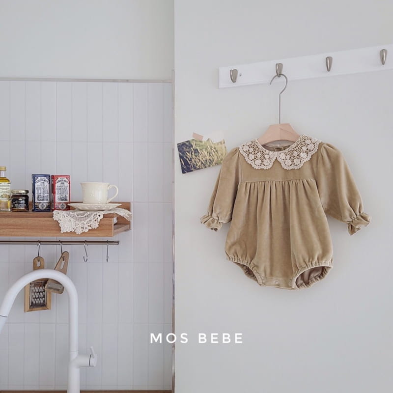 MOS BEBE - Korean Children Fashion - #Kfashion4kids - Berry Lace Bodysuit