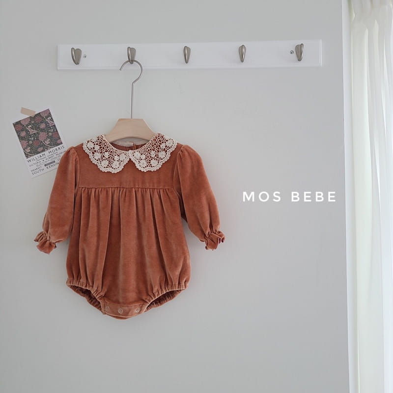 MOS BEBE - Korean Children Fashion - #Kfashion4kids - Berry Lace Bodysuit - 3