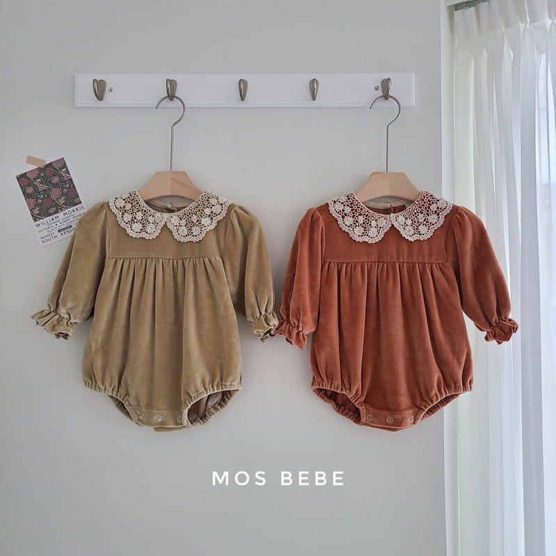 MOS BEBE - Korean Children Fashion - #Kfashion4kids - Berry Lace Bodysuit - 5