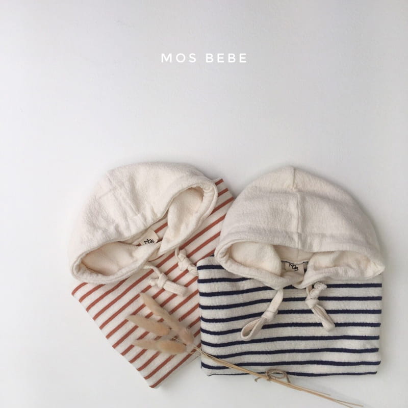 MOS BEBE - Korean Children Fashion - #Kfashion4kids - Stripe Peanut Bodysuit - 2
