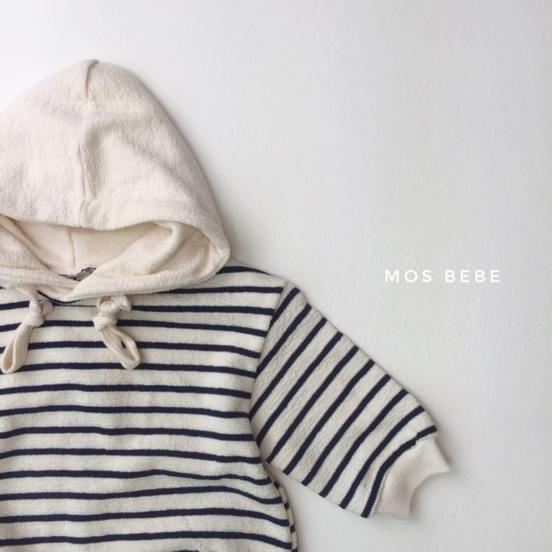 MOS BEBE - Korean Children Fashion - #Kfashion4kids - Stripe Peanut Bodysuit - 5