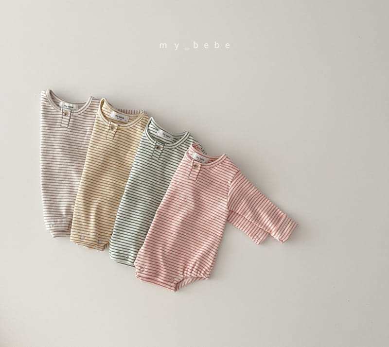 MY BEBE - Korean Children Fashion - #Kfashion4kids - Fall Spandex Bodysuit with Hairband - 4