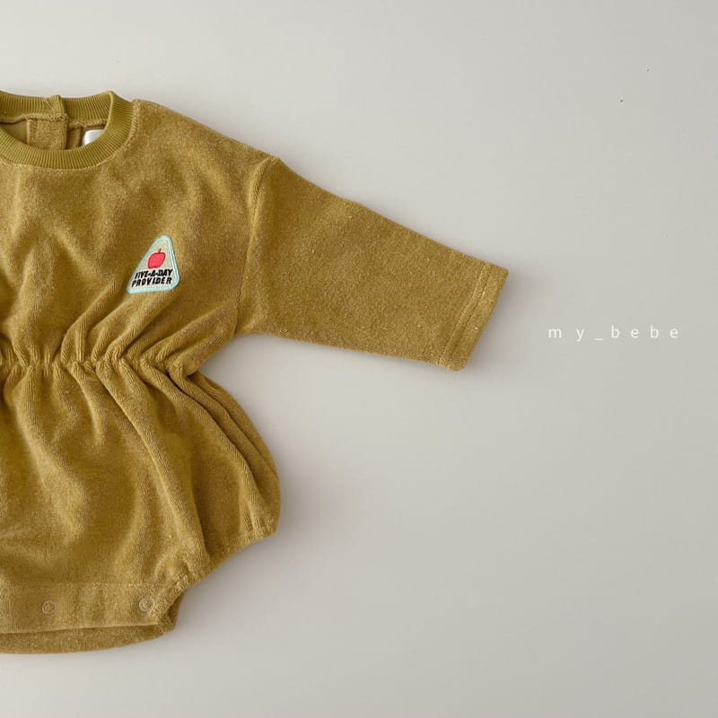 MY BEBE - Korean Children Fashion - #Kfashion4kids - Towel Patch Bodysuit - 3