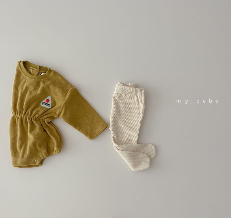 MY BEBE - Korean Children Fashion - #Kfashion4kids - Towel Patch Bodysuit - 4