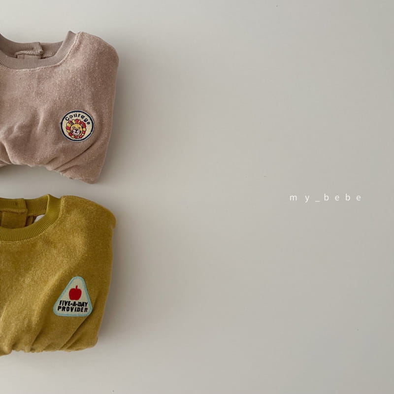 MY BEBE - Korean Children Fashion - #Kfashion4kids - Towel Patch Bodysuit - 7