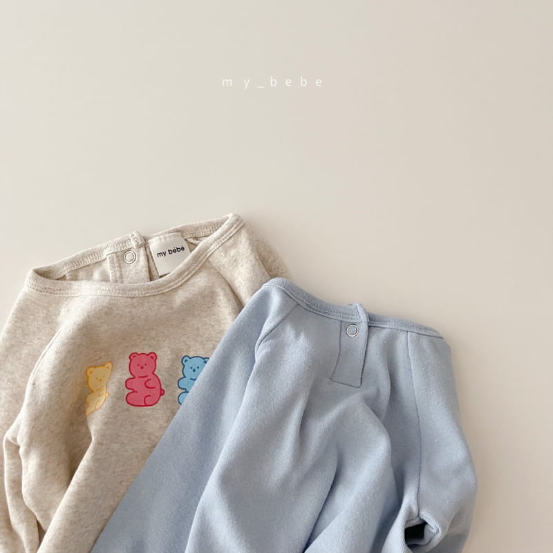 MY BEBE - Korean Children Fashion - #Kfashion4kids - Jelly Bear Bodysuit with Binnet - 10