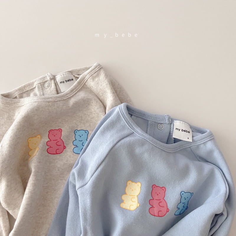 MY BEBE - Korean Children Fashion - #Kfashion4kids - Jelly Bear Bodysuit with Binnet - 8