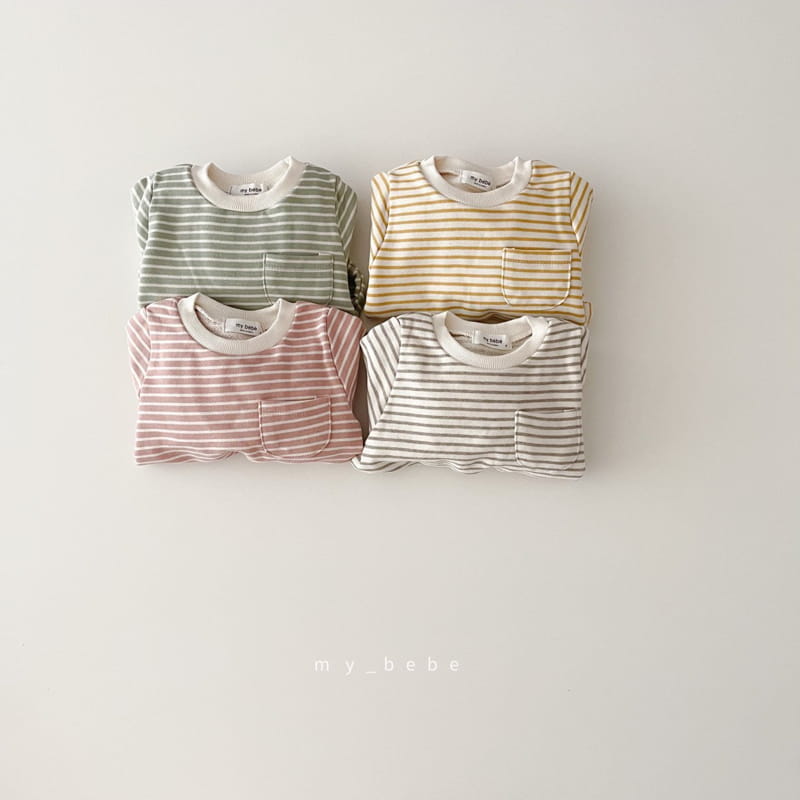MY BEBE - Korean Children Fashion - #Kfashion4kids - Stripes Bodysuit - 3