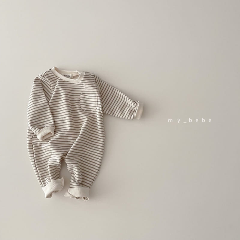MY BEBE - Korean Children Fashion - #Kfashion4kids - Stripes Bodysuit - 5