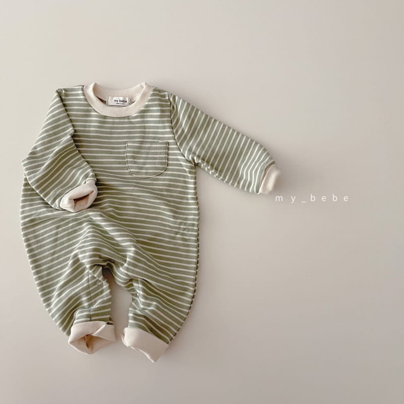 MY BEBE - Korean Children Fashion - #Kfashion4kids - Stripes Bodysuit - 8