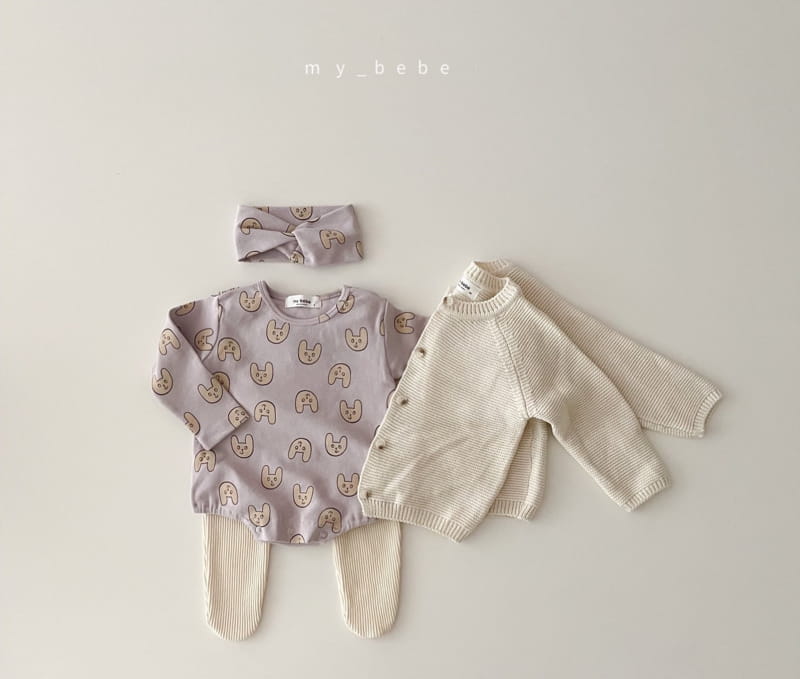 MY BEBE - Korean Children Fashion - #Kfashion4kids - Love Bodysuit with Hairband - 6
