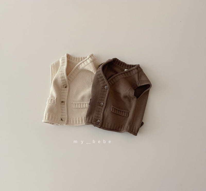 MY BEBE - Korean Children Fashion - #Kfashion4kids - Knit Vest - 2