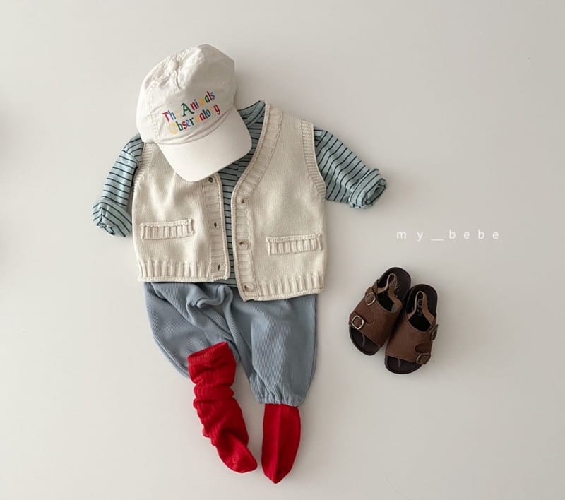 MY BEBE - Korean Children Fashion - #Kfashion4kids - Knit Vest - 3