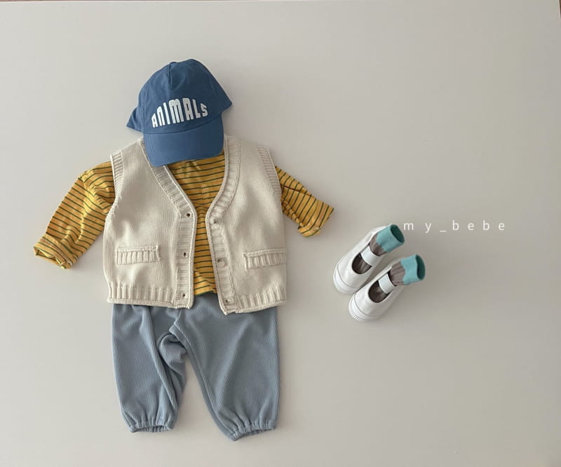 MY BEBE - Korean Children Fashion - #Kfashion4kids - Knit Vest - 8