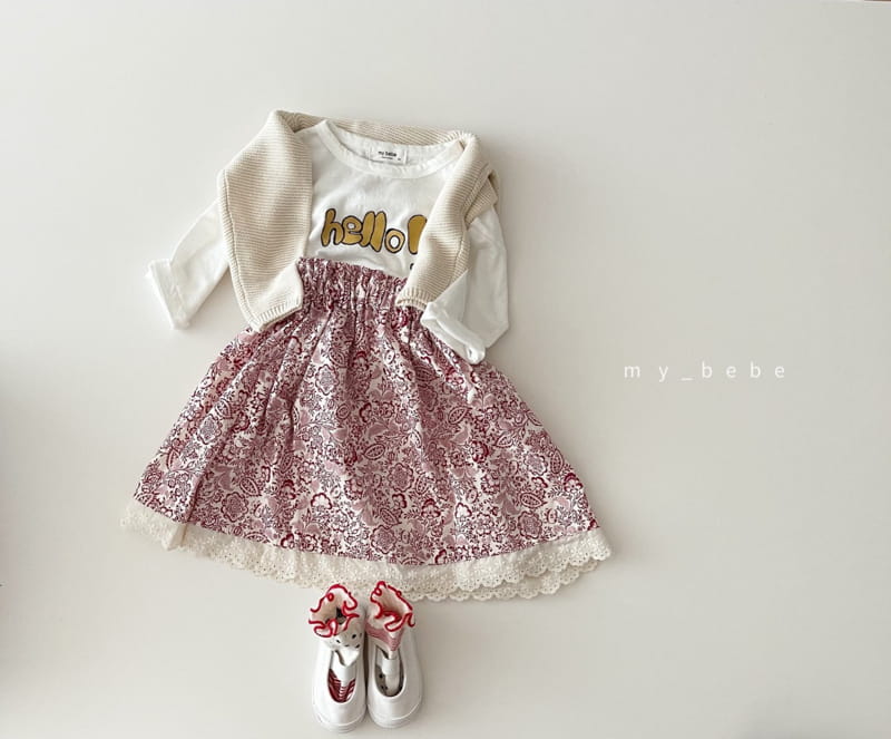 MY BEBE - Korean Children Fashion - #Kfashion4kids - Sue Sue Lace Skirt
