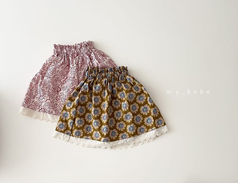 MY BEBE - Korean Children Fashion - #Kfashion4kids - Sue Sue Lace Skirt - 12