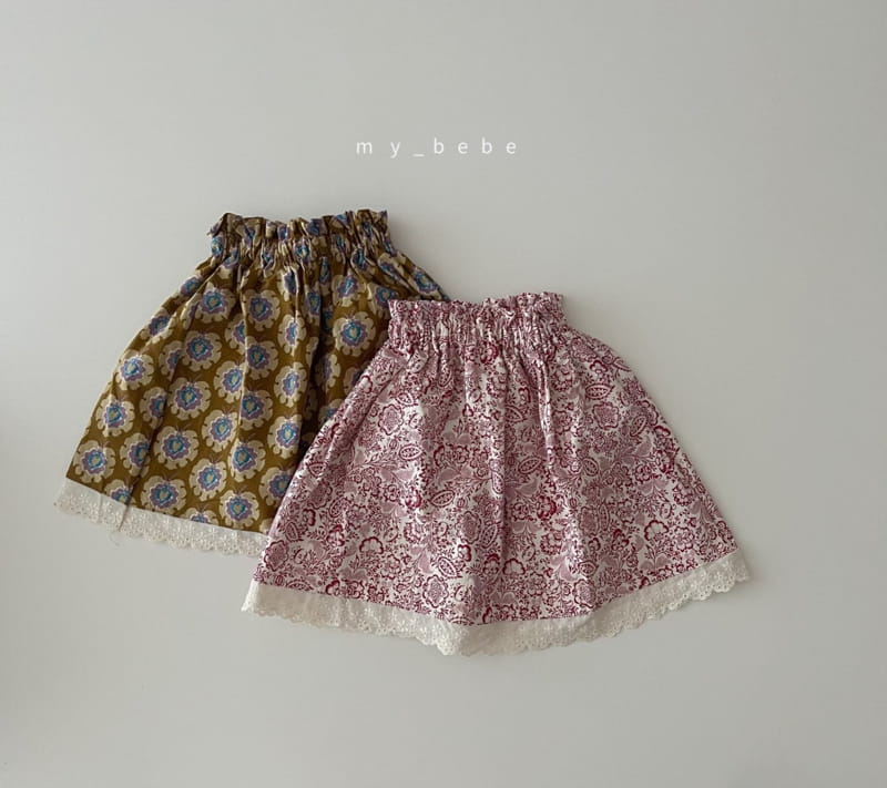 MY BEBE - Korean Children Fashion - #Kfashion4kids - Sue Sue Lace Skirt - 3