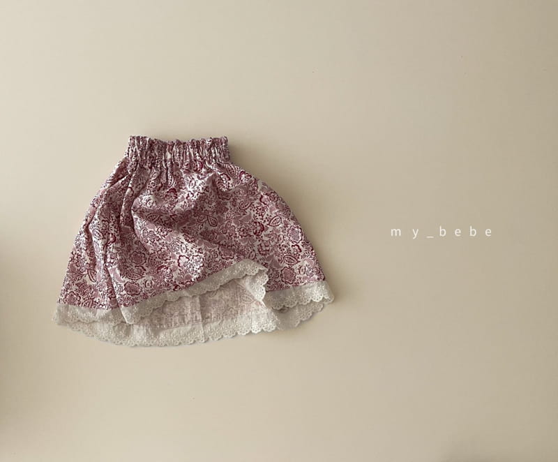 MY BEBE - Korean Children Fashion - #Kfashion4kids - Sue Sue Lace Skirt - 4
