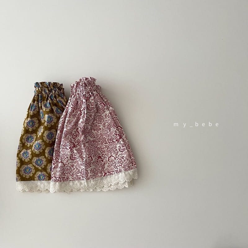 MY BEBE - Korean Children Fashion - #Kfashion4kids - Sue Sue Lace Skirt - 9