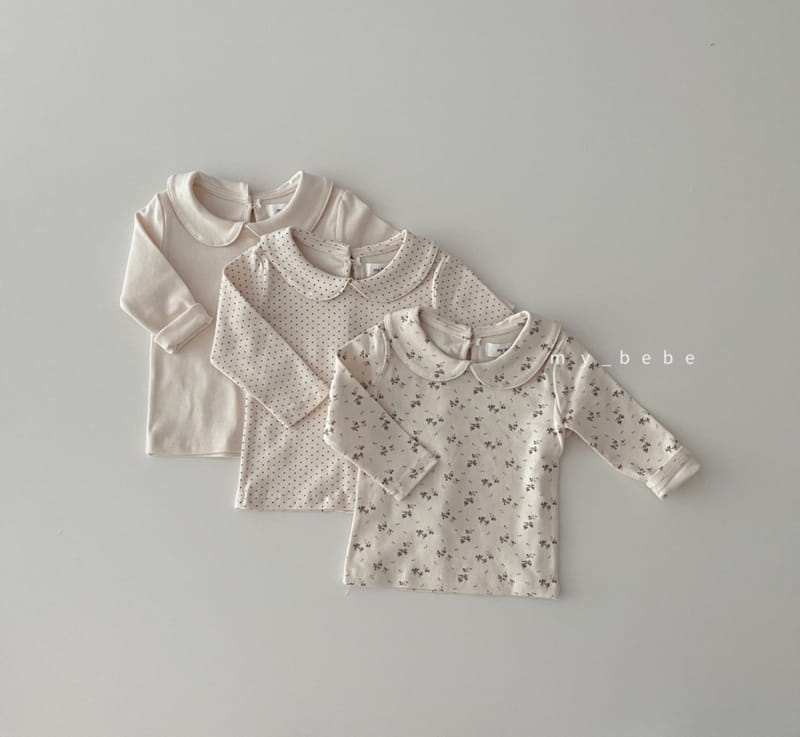 MY BEBE - Korean Children Fashion - #Kfashion4kids - Autumn Collar Tee