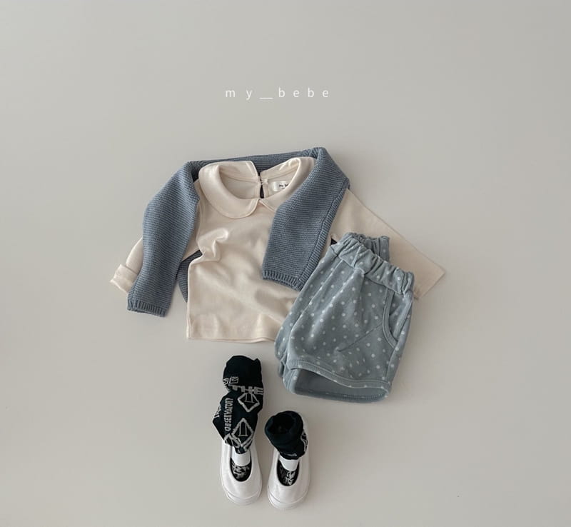 MY BEBE - Korean Children Fashion - #Kfashion4kids - Autumn Collar Tee - 3