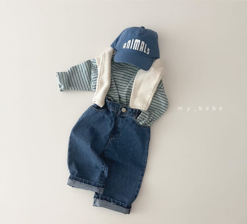 MY BEBE - Korean Children Fashion - #Kfashion4kids - Pocket Stripes Tee - 5