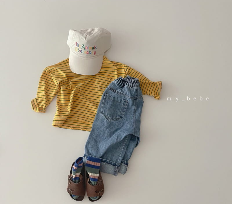 MY BEBE - Korean Children Fashion - #Kfashion4kids - Pocket Stripes Tee - 7