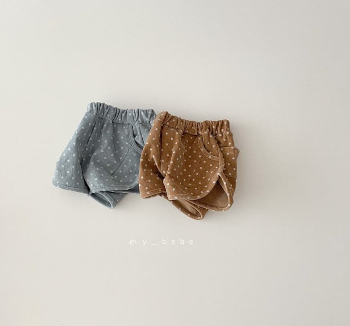 MY BEBE - Korean Children Fashion - #Kfashion4kids - Dot Rib Shorts - 3