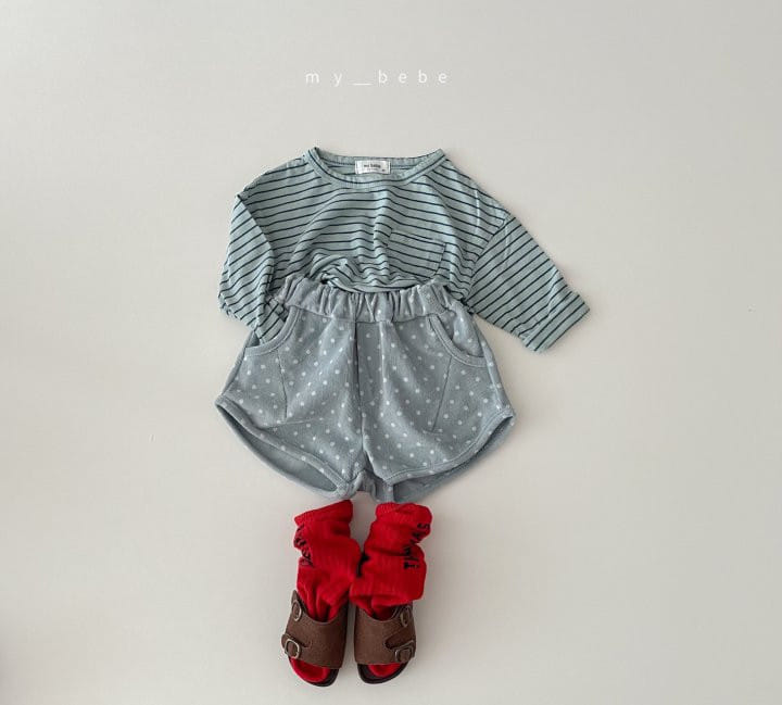 MY BEBE - Korean Children Fashion - #Kfashion4kids - Dot Rib Shorts - 5