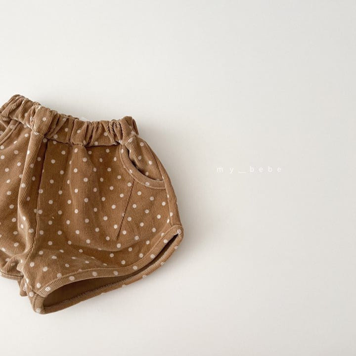 MY BEBE - Korean Children Fashion - #Kfashion4kids - Dot Rib Shorts - 9