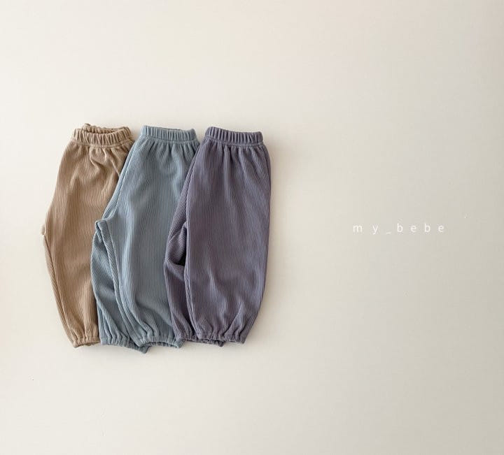 MY BEBE - Korean Children Fashion - #Kfashion4kids - Rib Jogger Patns