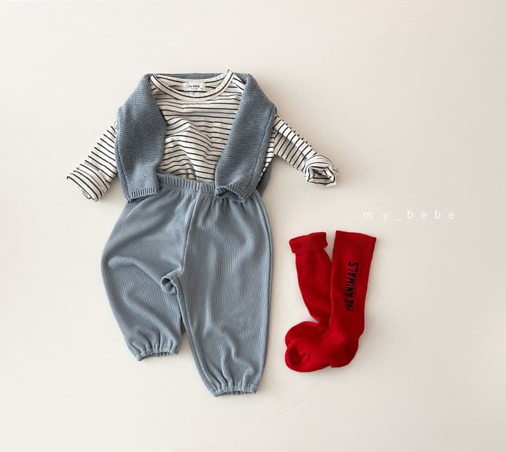 MY BEBE - Korean Children Fashion - #Kfashion4kids - Rib Jogger Patns - 9