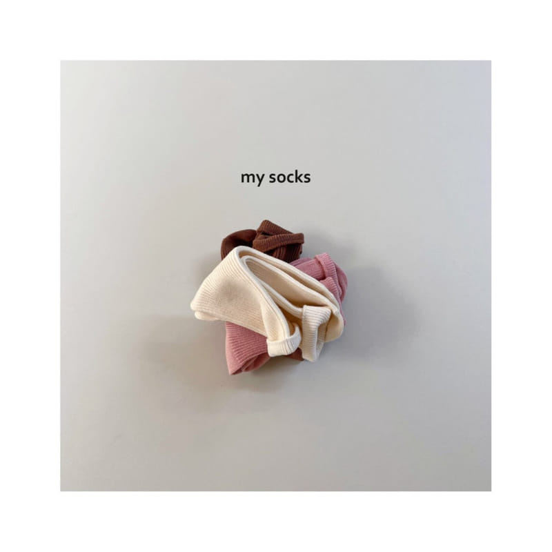 MY SOCKS - Korean Children Fashion - #Kfashion4kids - Pig Socks [set of 3]