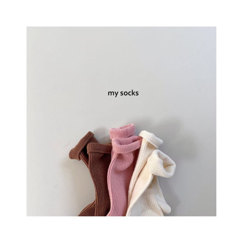 MY SOCKS - Korean Children Fashion - #Kfashion4kids - Pig Socks [set of 3] - 5