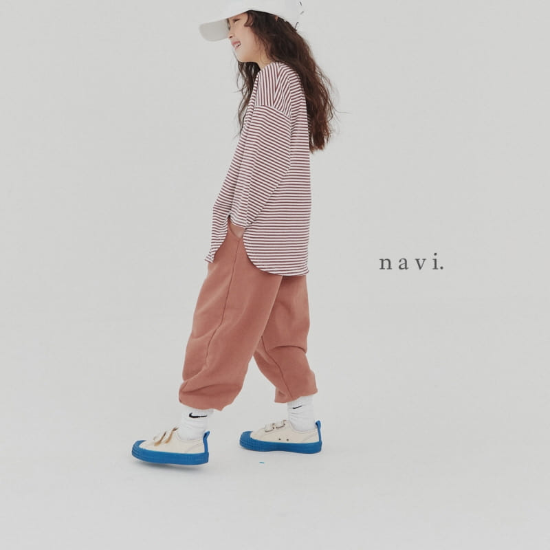 NAVI - Korean Children Fashion - #Kfashion4kids - Stripes Round Tee - 11