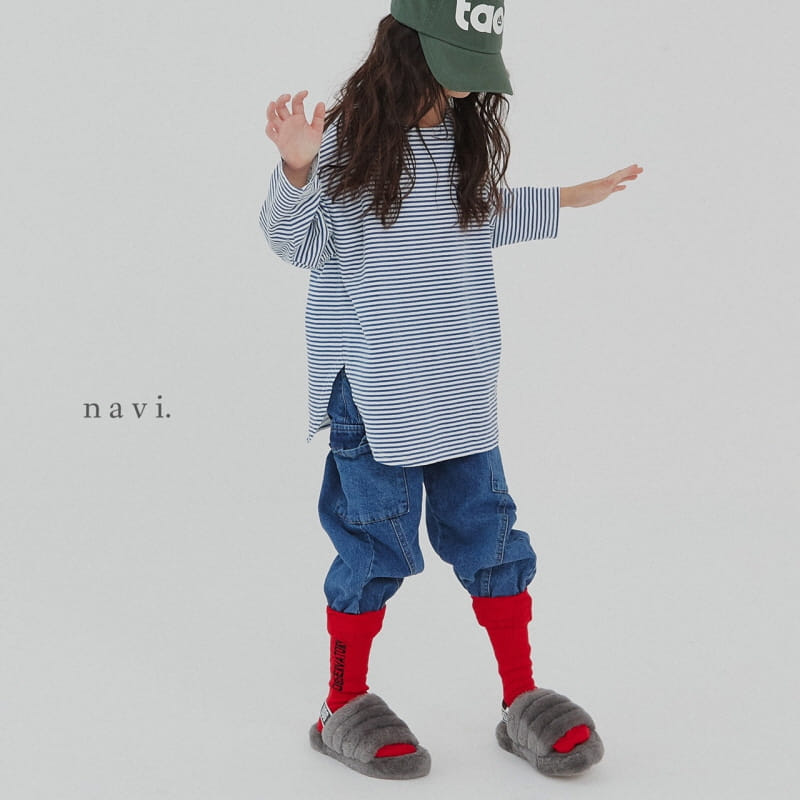 NAVI - Korean Children Fashion - #Kfashion4kids - Stripes Round Tee - 3