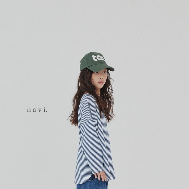 NAVI - Korean Children Fashion - #Kfashion4kids - Stripes Round Tee - 6