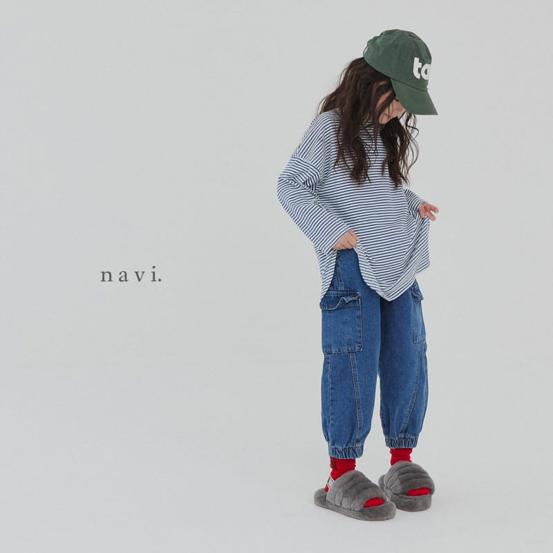 NAVI - Korean Children Fashion - #Kfashion4kids - Stripes Round Tee - 9